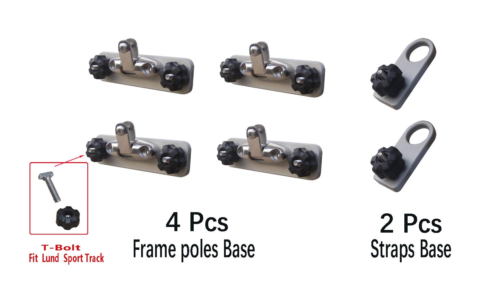 Buy Brocraft Lund Sport Track Bimini Top /Canopy s/Lund Boat Bimini Top Bracket Online at