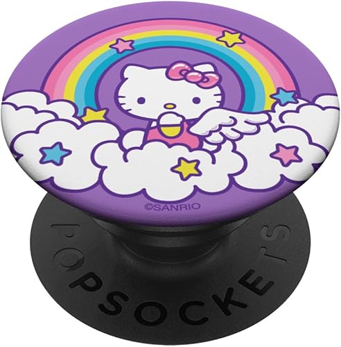 Hello Kitty Rainbow Angel PopSockets PopGrip agarre intercambiable para teléfonos y tabletas