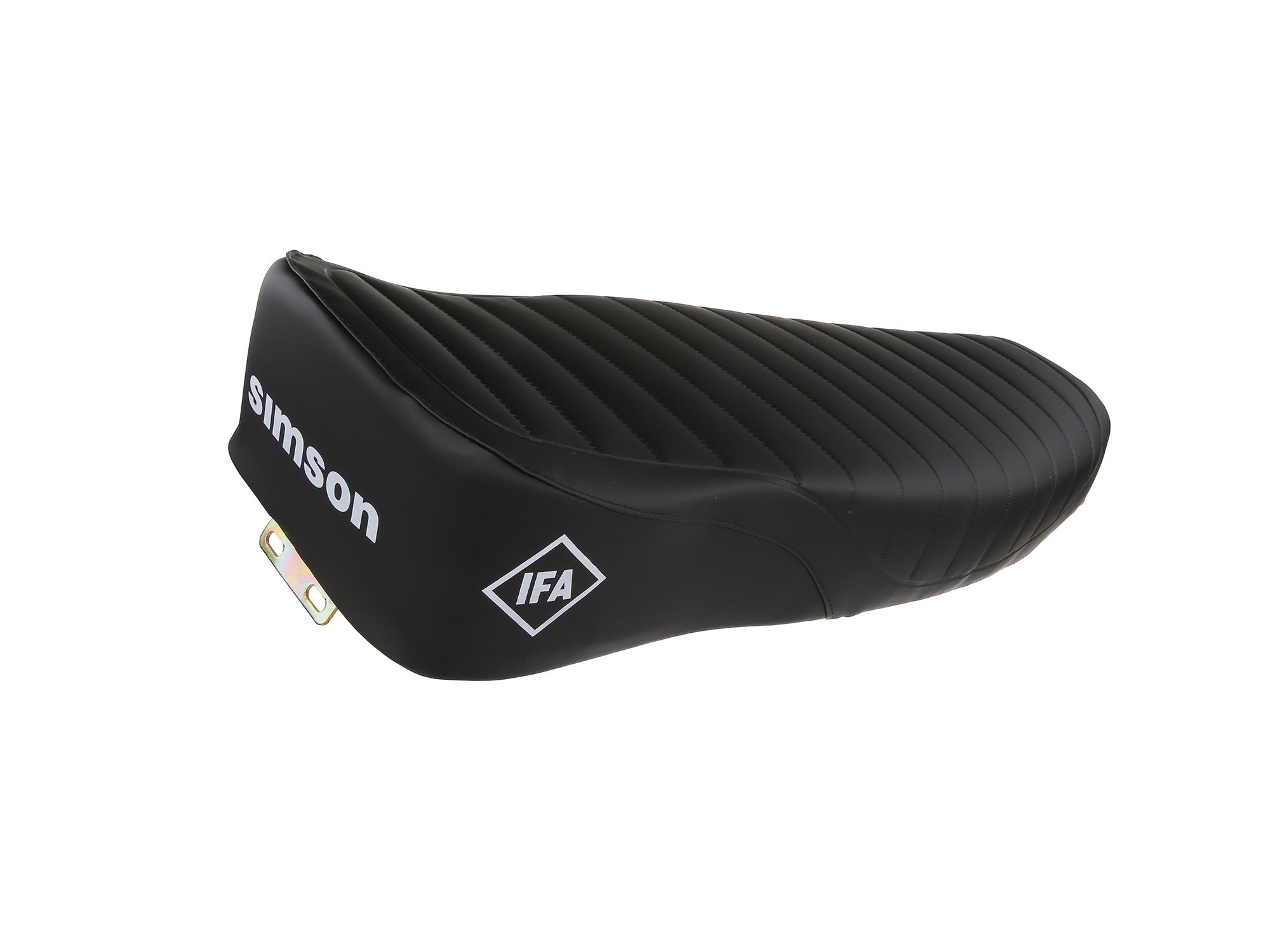 Siodełko SIMSON strukturyzowane, czarne z napisem SIMSON - Simson S50, S51, S70 Enduro