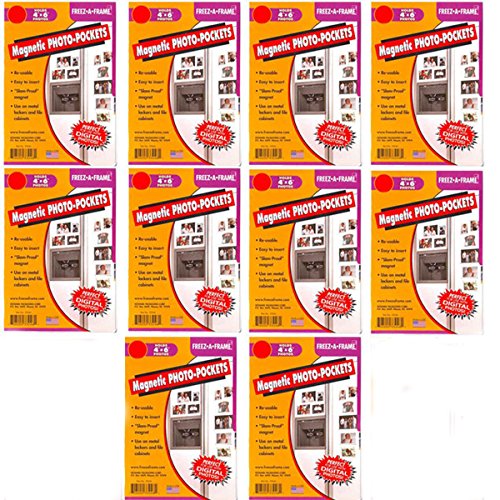 Clear Magnetic Picture Frames for Refrigerator, 4