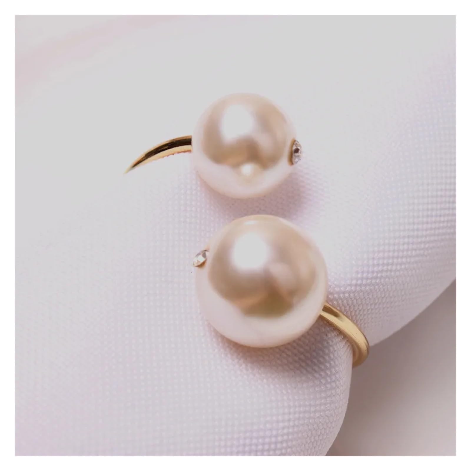 napkin rings 10pcs Wedding Party Metal Napkin Ring Creative Pearl Series Tissue Buckle For Dinner Event Decoration Home Dining(Color1)