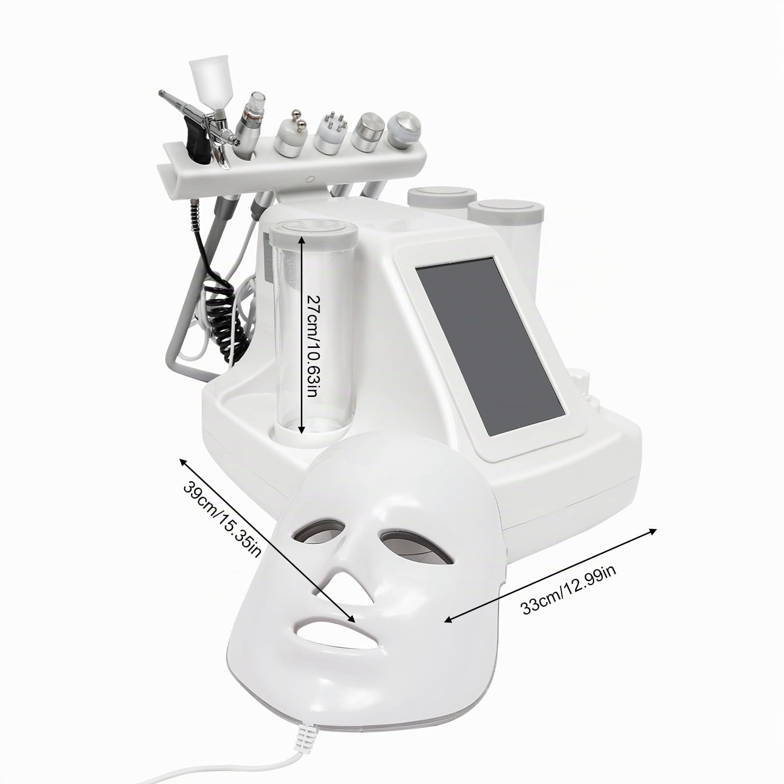 Toning, macchina per la pulizia della pelle 7 in 1, macchina di bellezza, pulizia profonda, Beauty Face Care Machine, maschera LED per la cura del viso, multifunzione, per famiglie, centri di