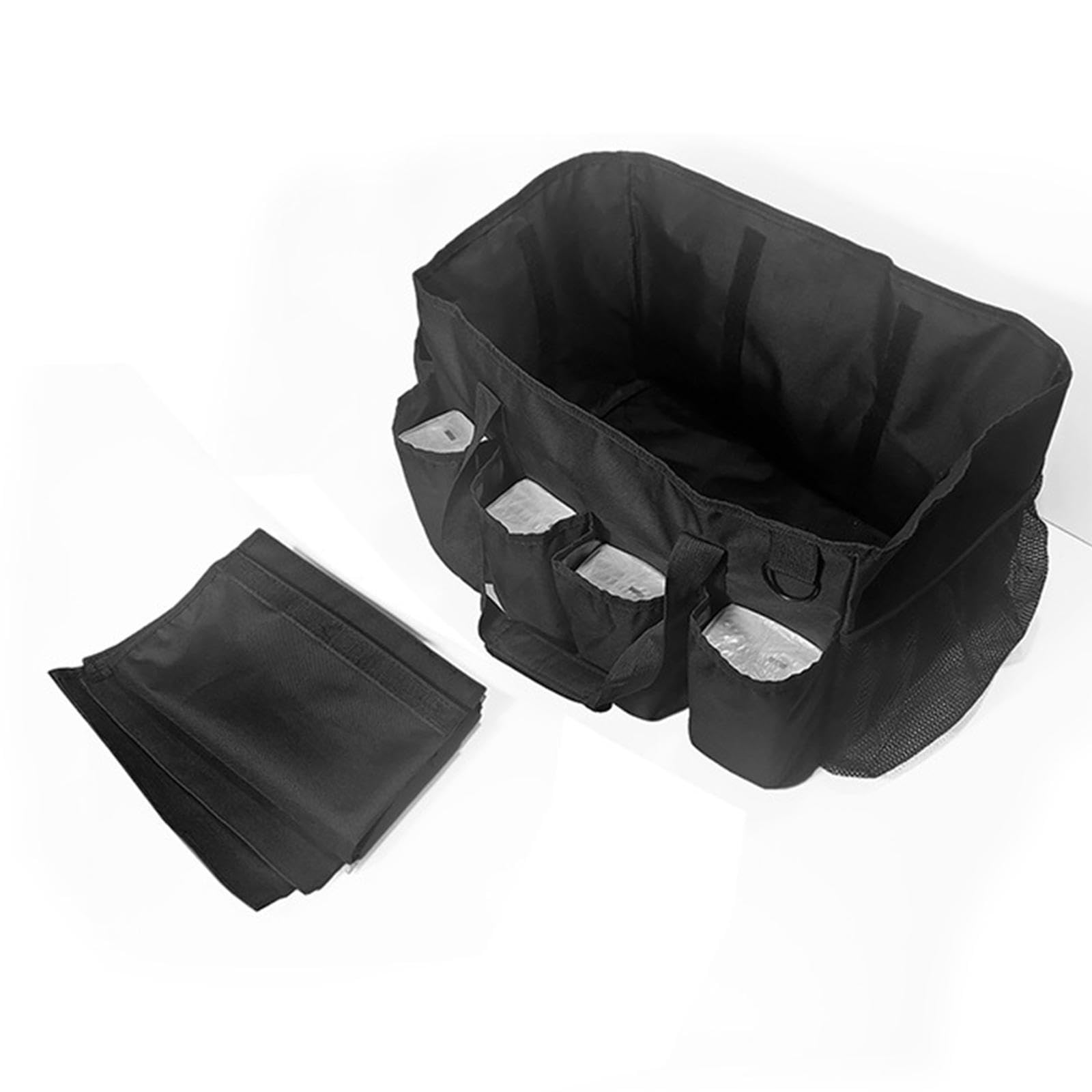 Borsa portaoggetti per la pulizia durevole con maniglia, progettata per organizzare i prodotti per la pulizia per lavoratori e professionisti, borsa, 2 pezzi di sacchetti