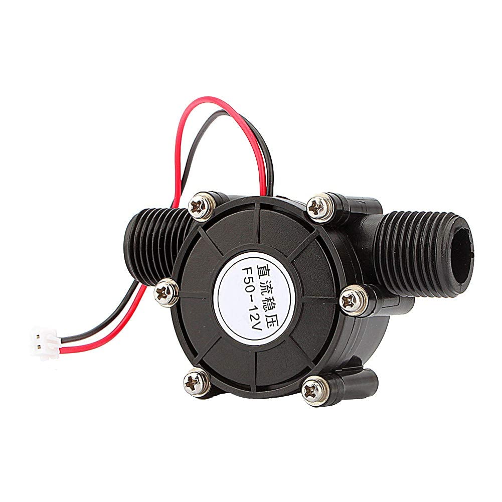 Générateur de Turbine à Eau DC Eau, DC 12V 10W -Turbine hydraulique Générateur d'eau Générateur de Turbine Hydroélectrique Outil de d'eau pour Tuyau D'arrosage de