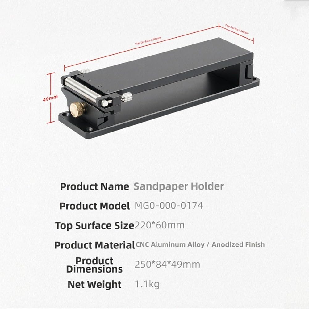 EasyByMall Aviation Aluminium Schleifklotz 285mm Leichtbau