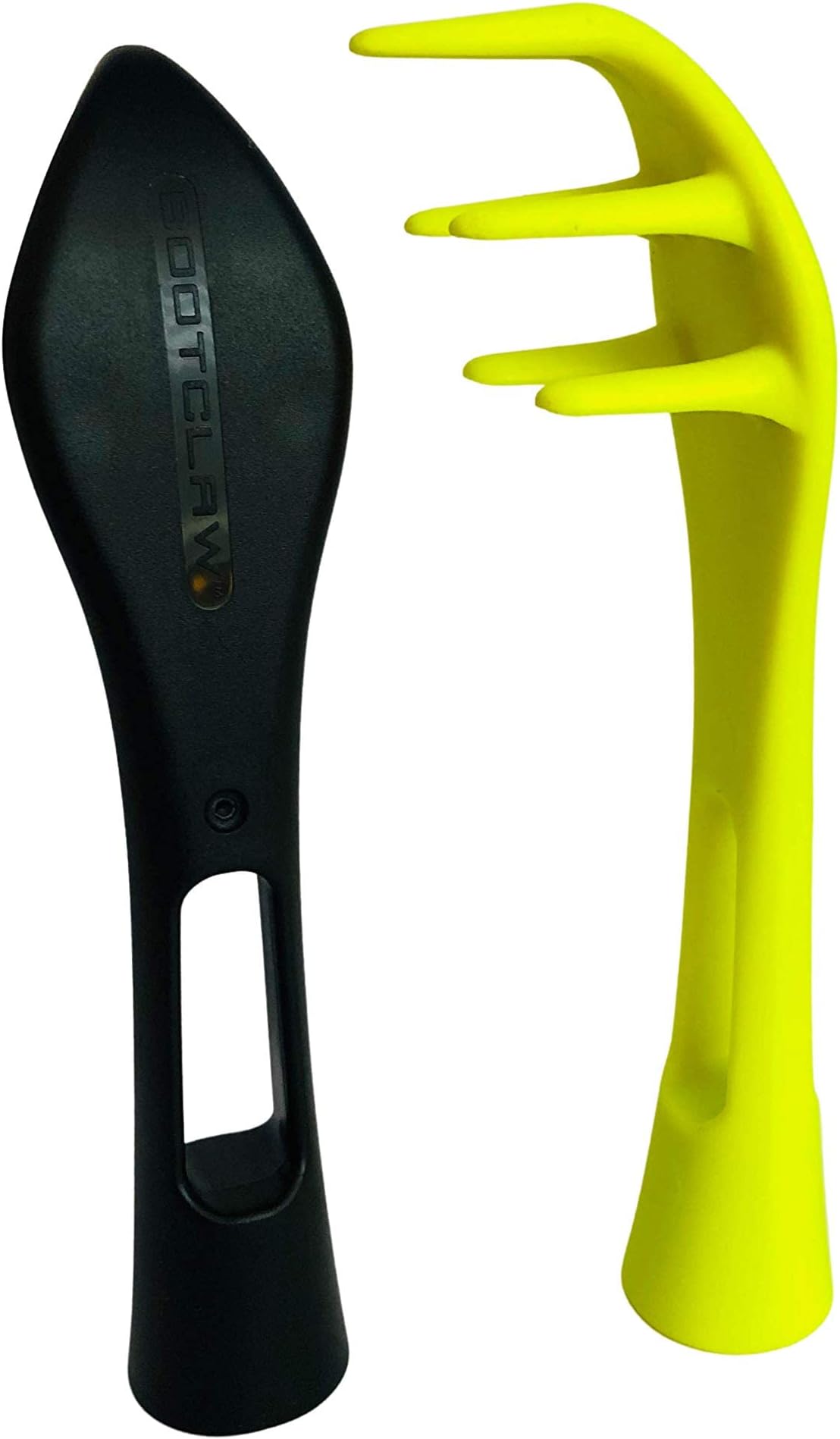 Pack of 2 x Bootclaw Pocket Mud Scraper for sports footwear (Neon/Black)