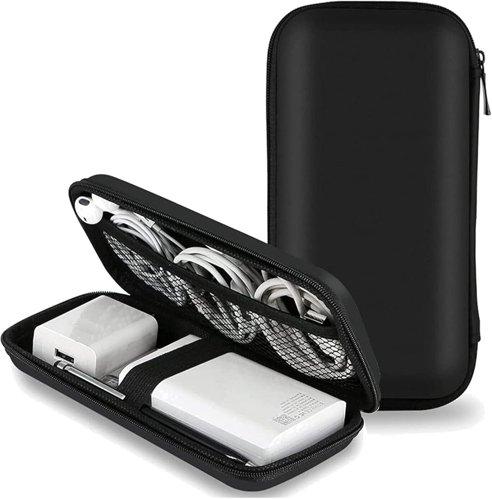 【乱雑になりがちなケーブル類をスッキリ整理収納OK】モバイル用収納バッグ | Sociplentycom ガジェットポーチ トラベルポーチ 3層仕組み