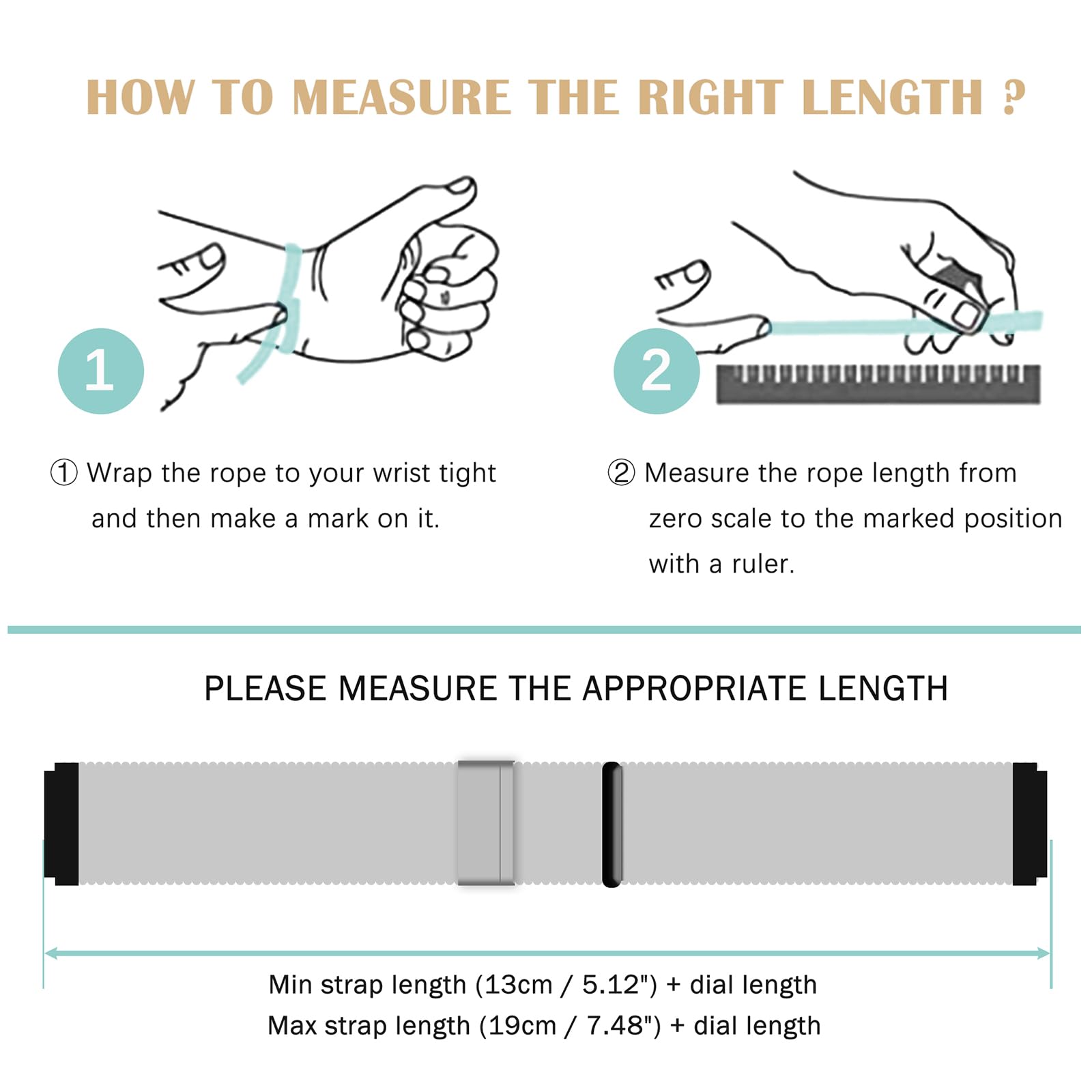 Bracelet Nylon 20mm Pour Amazfit Active 2, GTS 4, Bip 3, Etc. – Réglable, Respirant, Confortable – Fermoir à Double Verrouillage