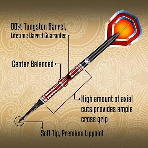 Shot! Americana Route 66 Soft Tip Dart Set 80% Tungsten Pro Throwing Darts Soft Tip Set Professional – Made In New Zealand – Designed Dart Flights For Women & Men – Plastic Tip Bar Darts For Adults #TOP2