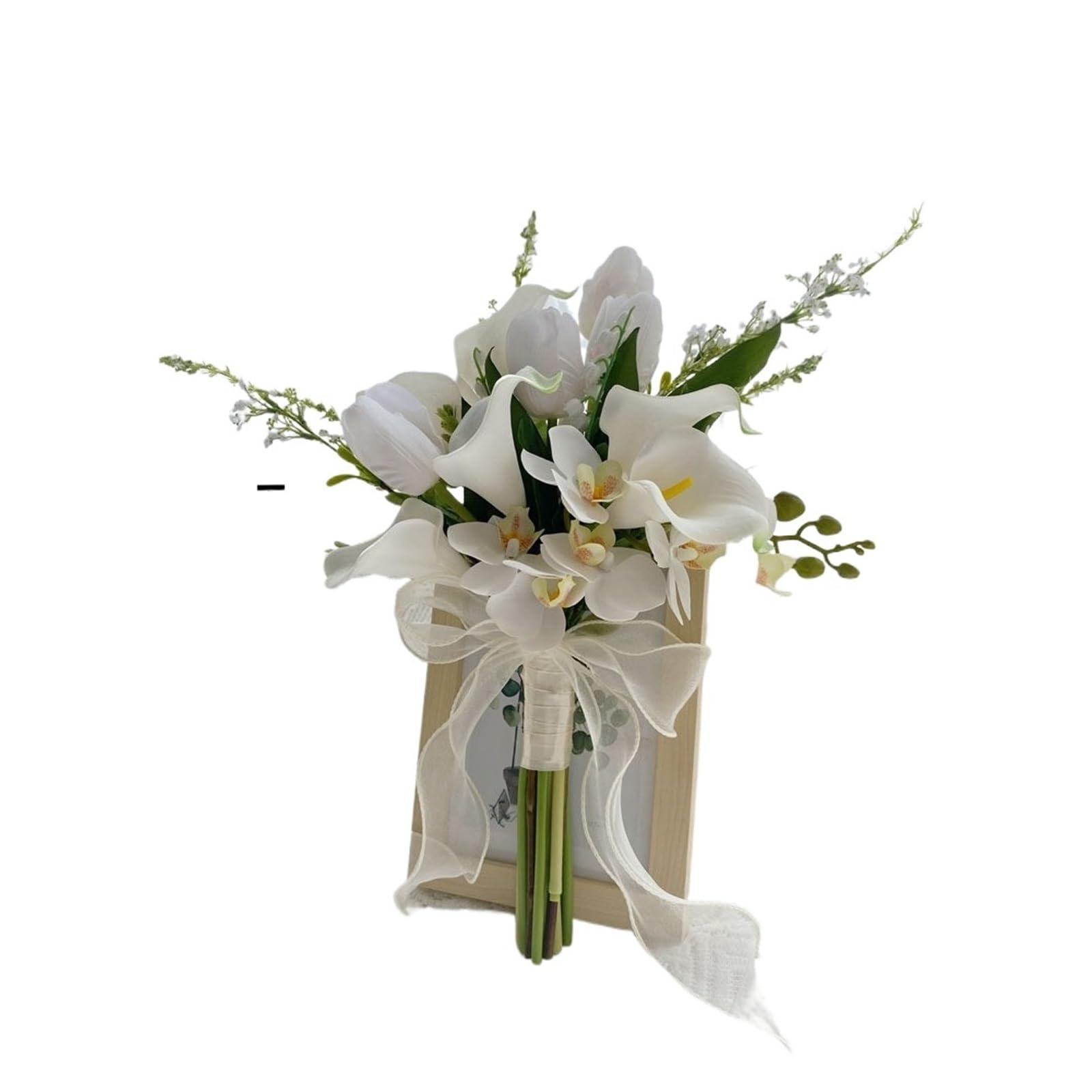 SHENJMAI Artificial Flower Bouquet Artificial Flower Bouquet Bridal Wedding Photography Prop Party Ceremony(Type 6)