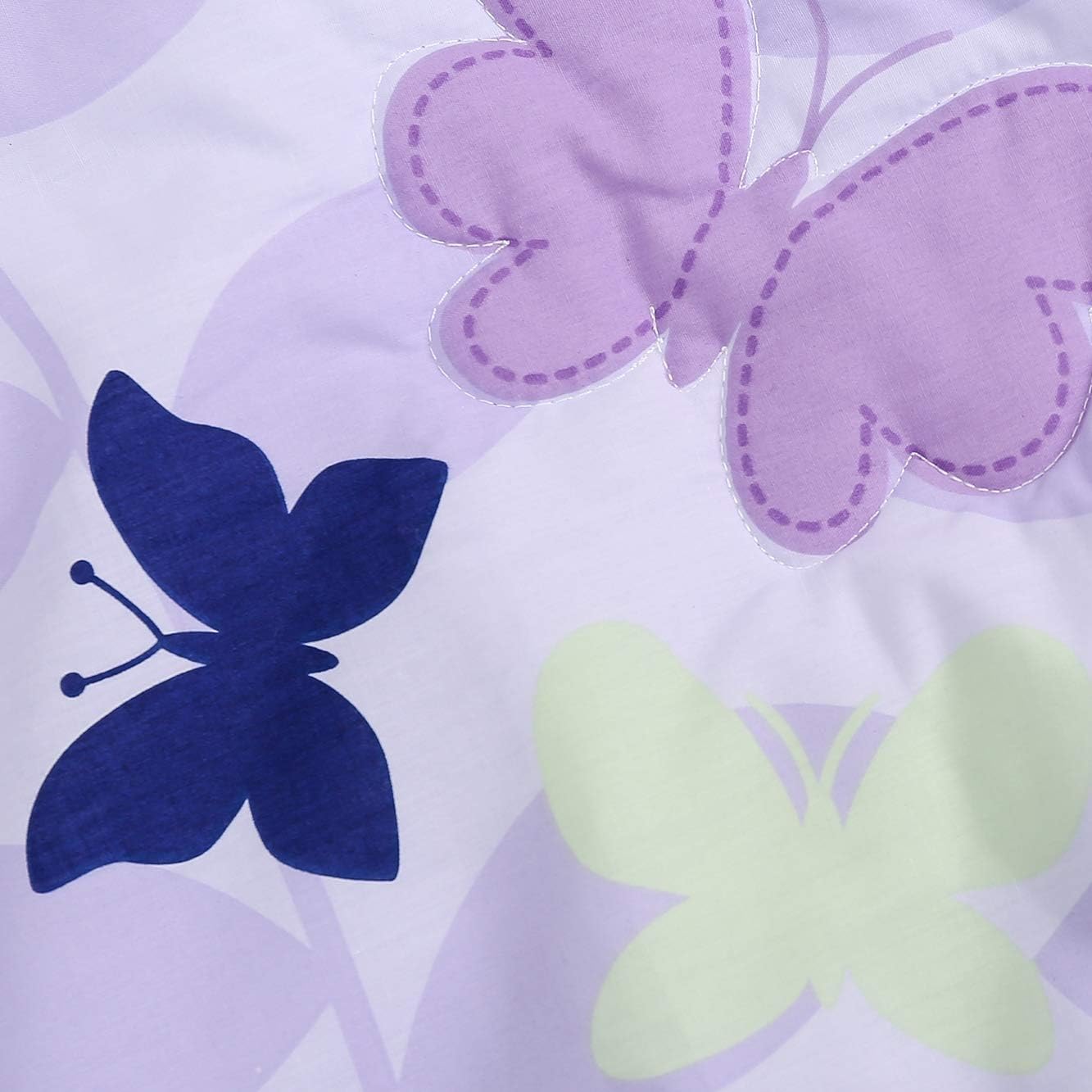 Best Deal Product Sweet Baba Luxury 4 Piece Butterfly Crib Bedding Set,Purple Crib Set for Baby Girls,Microfiber Printed Nursery Bedding Set with Comforter/Skirt/Crib Sheet/Blanket Hottest Sale Sweet Baba Luxury 4 Piece Butterfly Crib Bedding Set,Purple Crib Set for Baby Girls,Microfiber Printed Nursery Bedding Set with Comforter/Skirt/Crib Sheet/Blanket