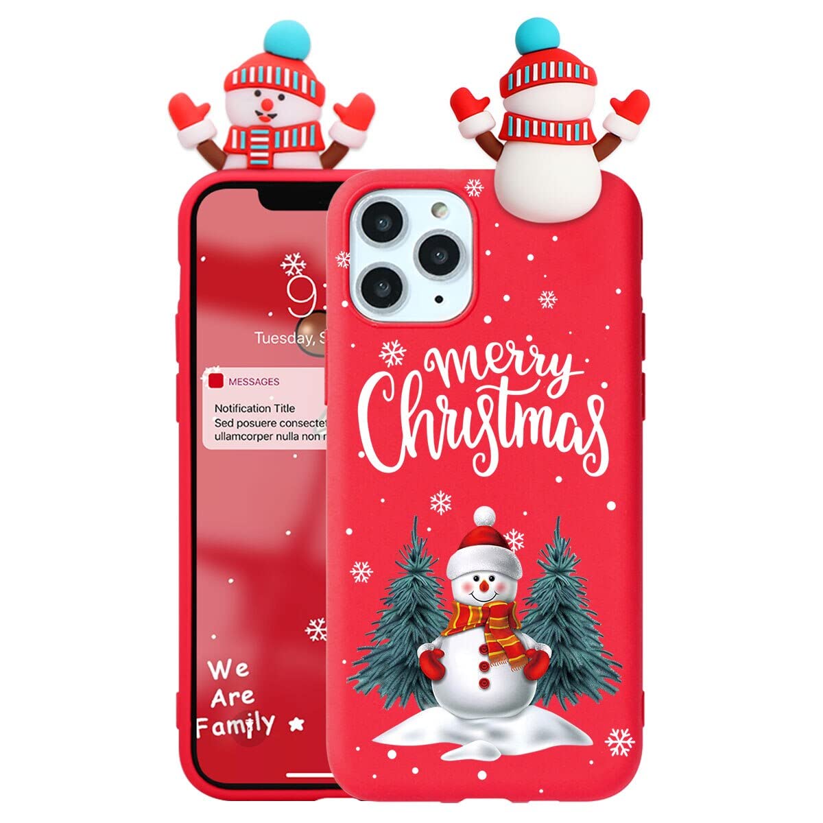 ZhuoFan Noël Coque Pour IPhone 15 Pro 6,1'' Avec Cordon De
