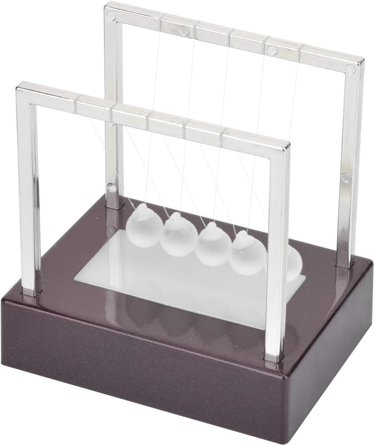 Classic Newton Swing Ball, Led Light Up Newtons Cradle Balance Ball, Kinetic Energy Multi Color Home Office Toy, Home Decoration Art Work, for Birthday Gift, Science Physics Desk Toys & Accessories