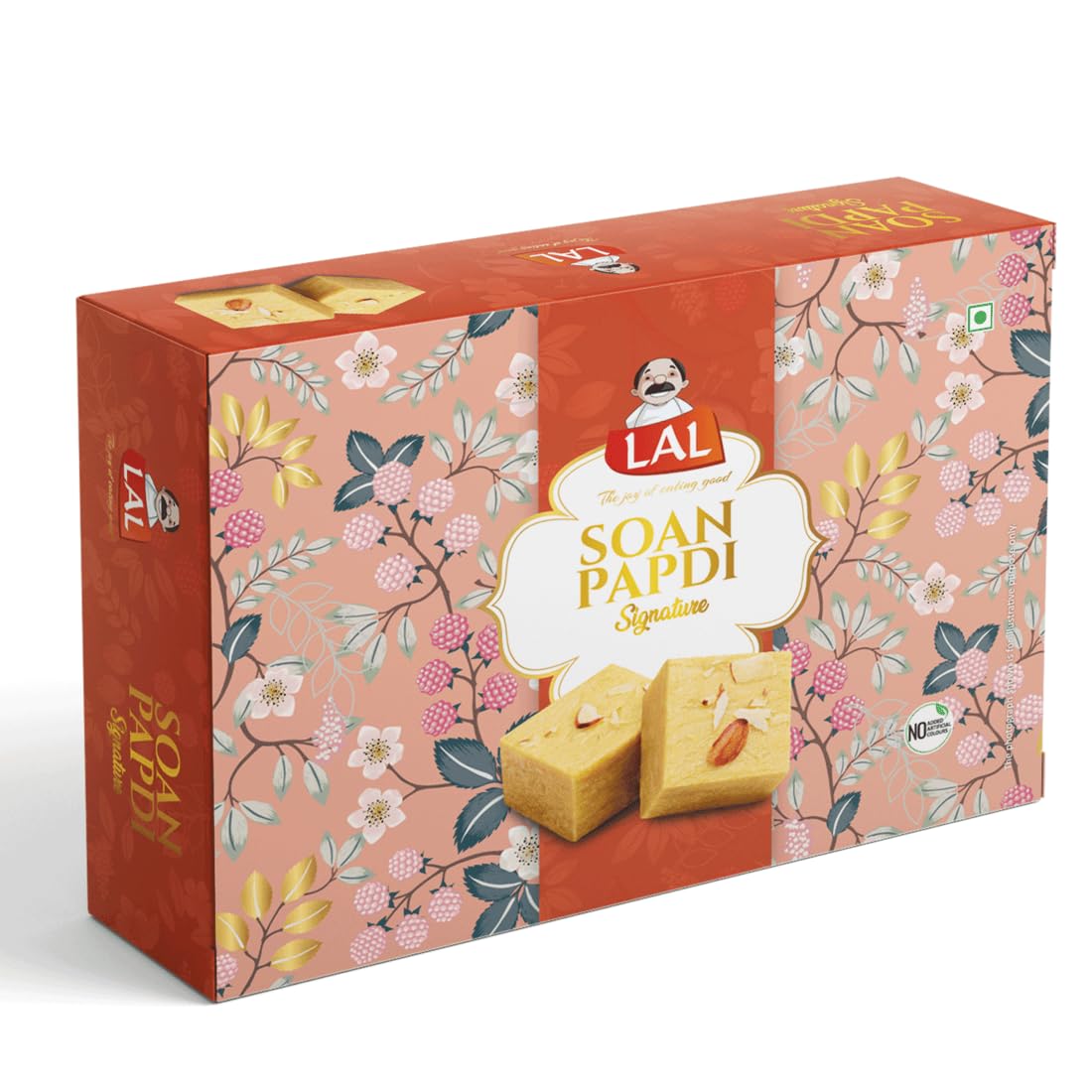 Lal Sweets Soan Papdi 400gm | Authentic Indian Flaky Sweet with Melt-in-Your-Mouth Texture