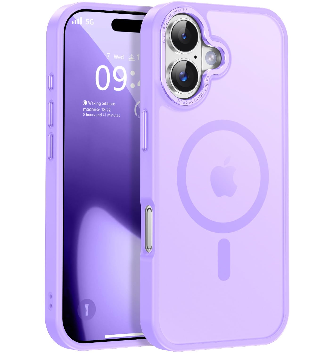 Newfuture Strong Magnetic Compatible with iPhone 17 Pro Case [13 FT Military Drop Protection] [Compatible with Magsafe] Slim Translucent Matte Shockproof with Anti-Fingerprint Phone Case, Tender Pink — view 53