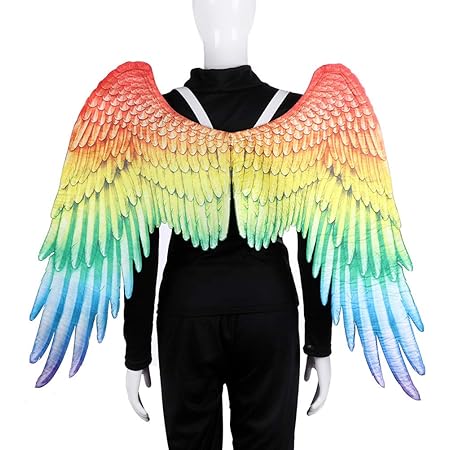 Amazon Utst 天使の羽 羽根 羽 黒 翼 小悪魔 エンジェル 仮装 コスチューム コスプレ ハロウィーン おんなの子 おとこの子 などに ブラック キッズコスチューム 変身 なりきり おもちゃ