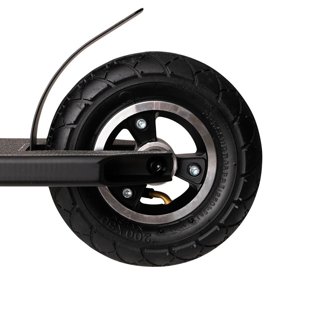NKD Trottinette Stunt Bullit Dirt | Roues gonflables 200 mm | Aluminium 6061 Durable | Conçue pour Durer | Roulements ABEC-9 | Guidon Rotatif à 360°