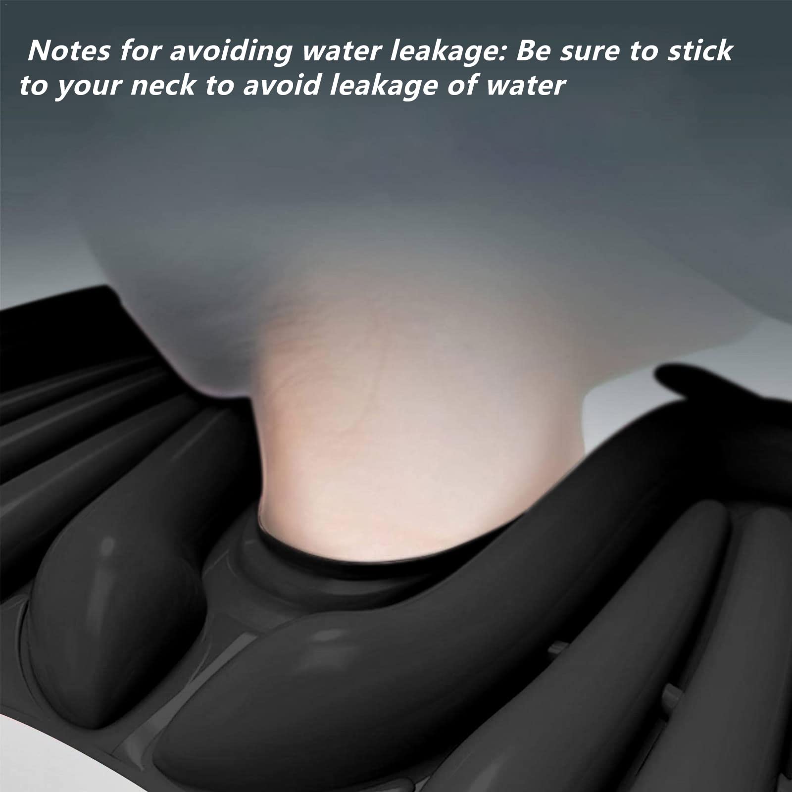 CDIYTOOL Lavabo inflable portátil para champú, lavabos plegables de PVC para lavarlos con discapacidad, mujeres embarazadas, niños y personas mayores en la cama y en casa (color negro), 1artículo