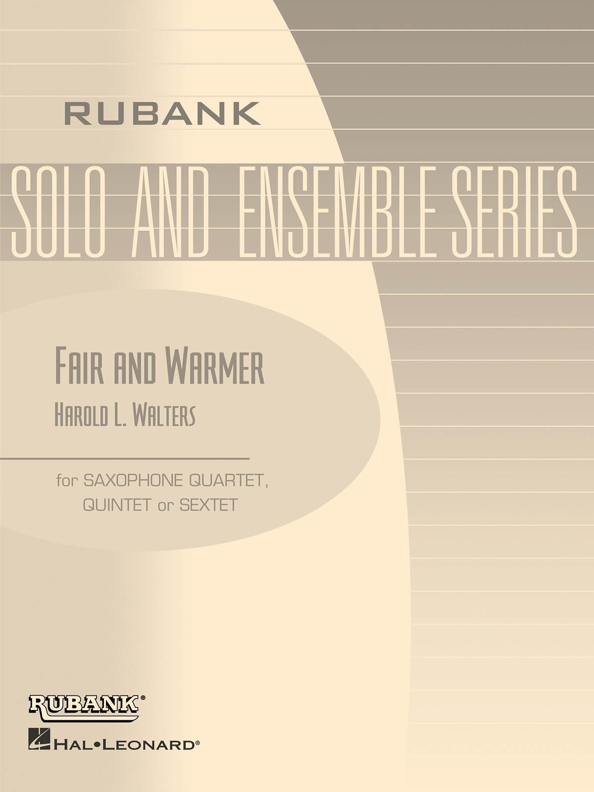 Ensemble de Saxophones Fair and Warmer SET conducteur et pupitres séparés pour orchestre