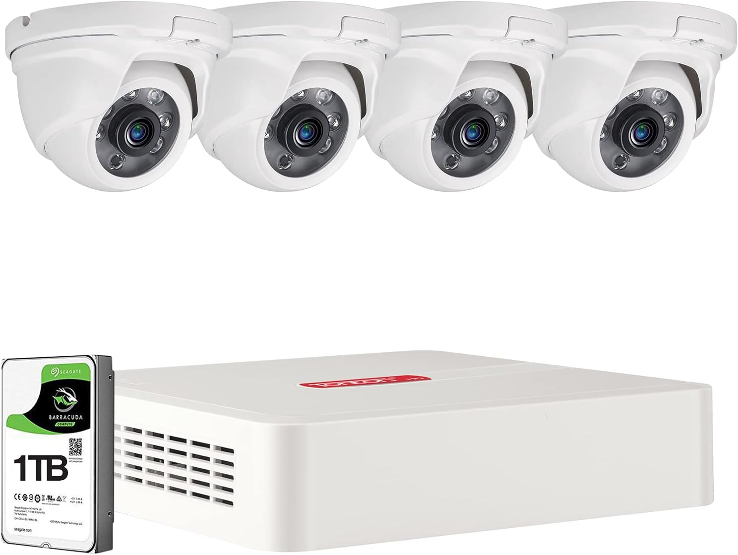 Tonton 8CH 5MP Lite système de surveillance avec 4pcs 2MP Full HD 1080P