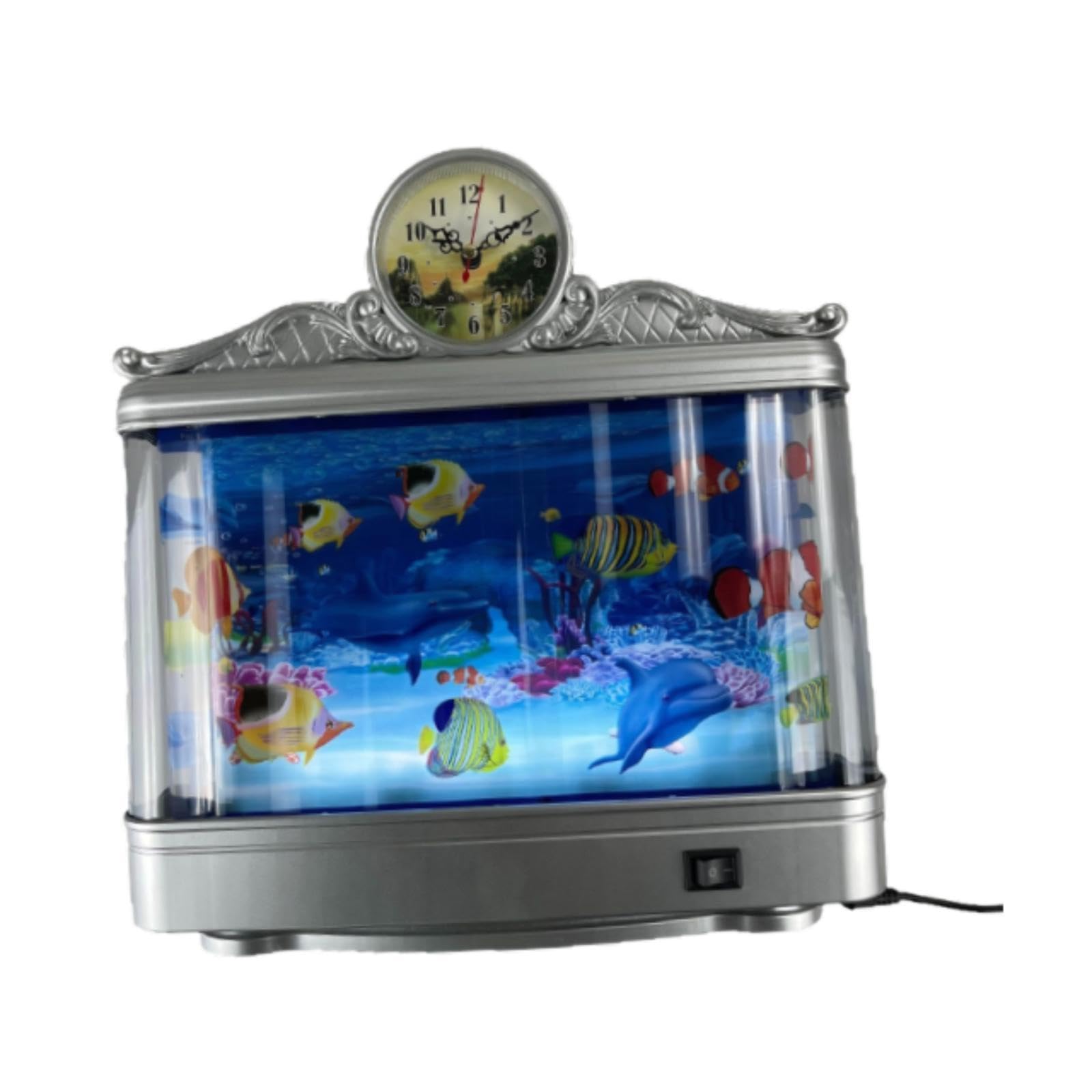 Sharplace LED Aquarium Lampe, Aquarium Nachtlicht Ornament, Dynamischer Virtueller Ozean, Künstliche Tropische Landschaft, Simulation Aquarium Licht Tischdekoration für Büro, Heim, Wohnzimmer, Stil c