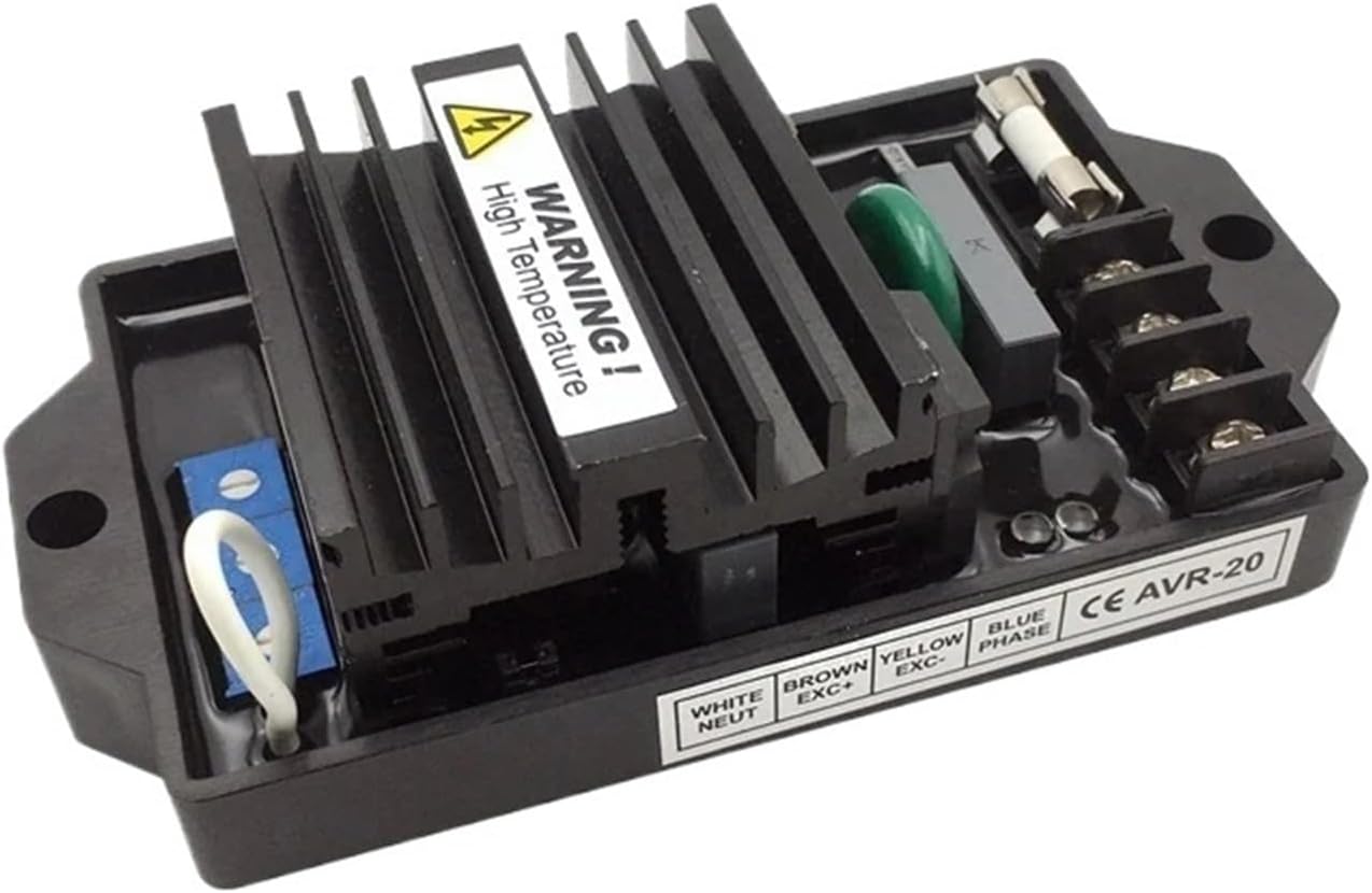 1pcs AVR20 AVR Automatic Voltage Regulator 20A Brushless Generator Stabilizer Diesel Genset Parts(AVR-20 with wires)