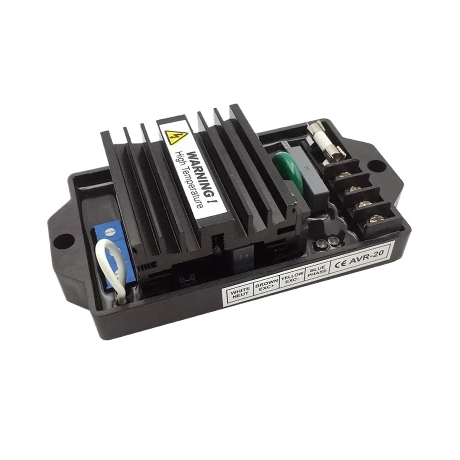 Nvsfzgiyg Avr-20 No Wires 1Pcs Avr20 Avr Automatic Voltage Regulator 20A Brushless Generator Stabilizer Diesel Genset Parts(Avr-20 No Wires)