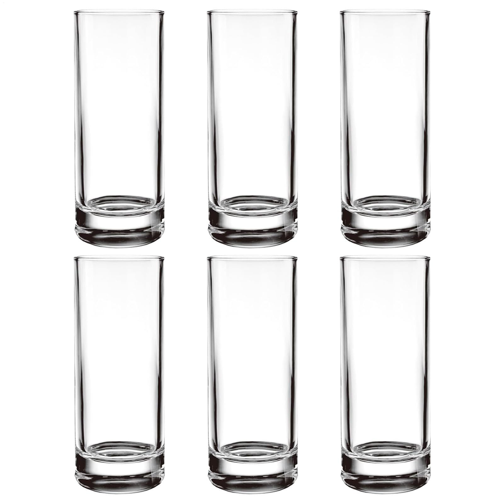 Zestaw Szklanek Do Picia 6 Sztuk Wielorazowe Kubki Do Wody, Koktajli, Kawy | Szklanki Do Codziennego Picia 290ml Do Serwowania Wody, Koktajli, Kawy Mrożonej, Herbaty Mrożonej,