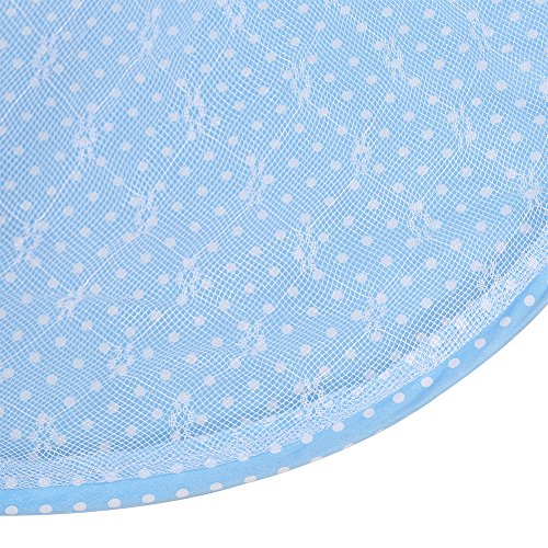 Mosquito Guard Baby Mosquito Net for Crib Portable Foldable Netting Tent Soft Bed Canopy for Newborns 0-1 Age Cot Bed Summer Protection Blue - Image 4