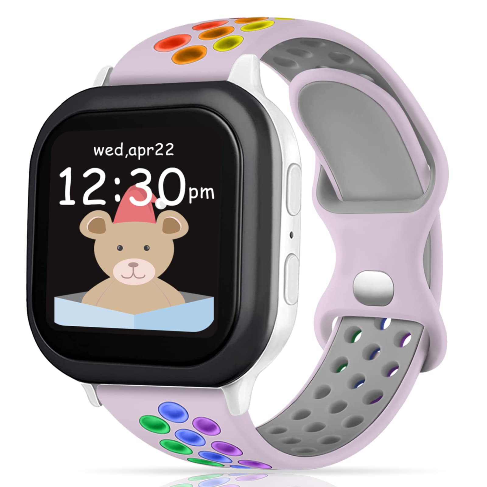 Sport Band Compatible with Gizmo Watch 3 2 1/Gabb Watch 3 2 1/SyncUP Kids Watch Band for Kids,20mm Soft Breathable Silicone Waterproof Wristbands Strap for Boys and Girls