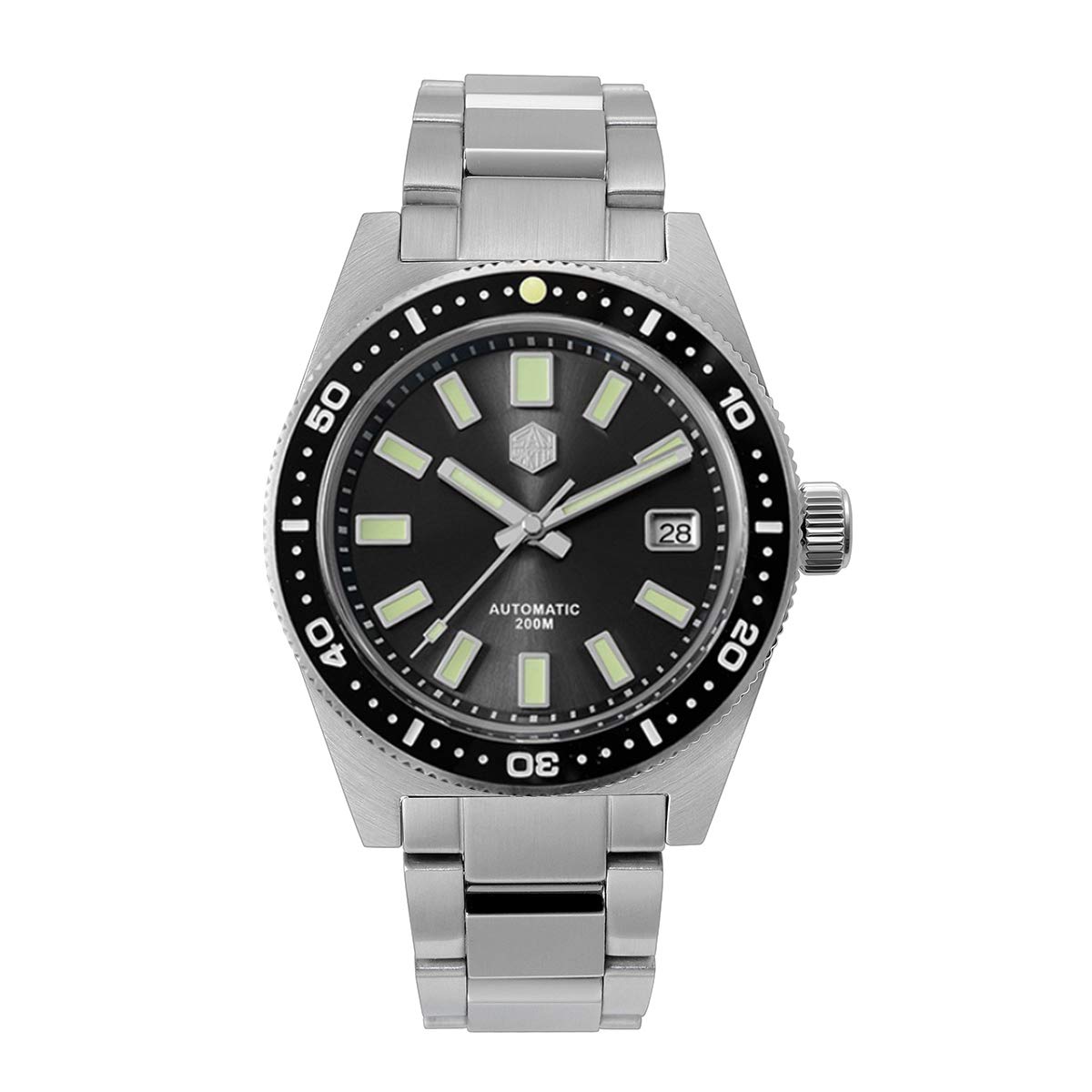 San Martin 62Mas Diver Mechanical Automatic Men Watch Stainless Steel NH35 Ceramic Bezel Sunray Dial
