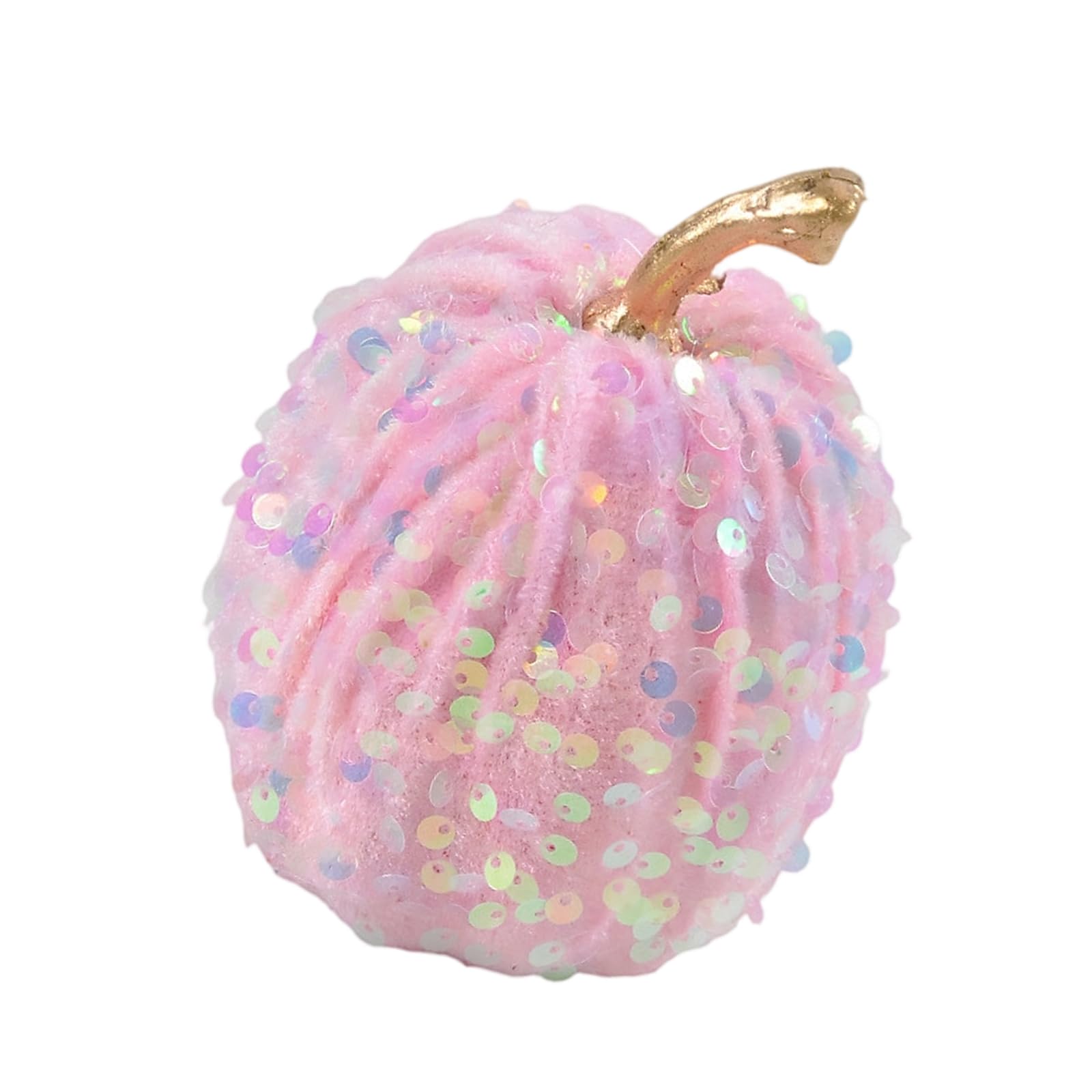 carotoe Halloween Pumpkin Decor Velvet-Look Textured Ornament, Freestanding Fall Table Accent for Shelf, Mantel, Party Pumpkin Ornament Fall Shelf Accent Mantel Table Decoration Textured Velvet Look