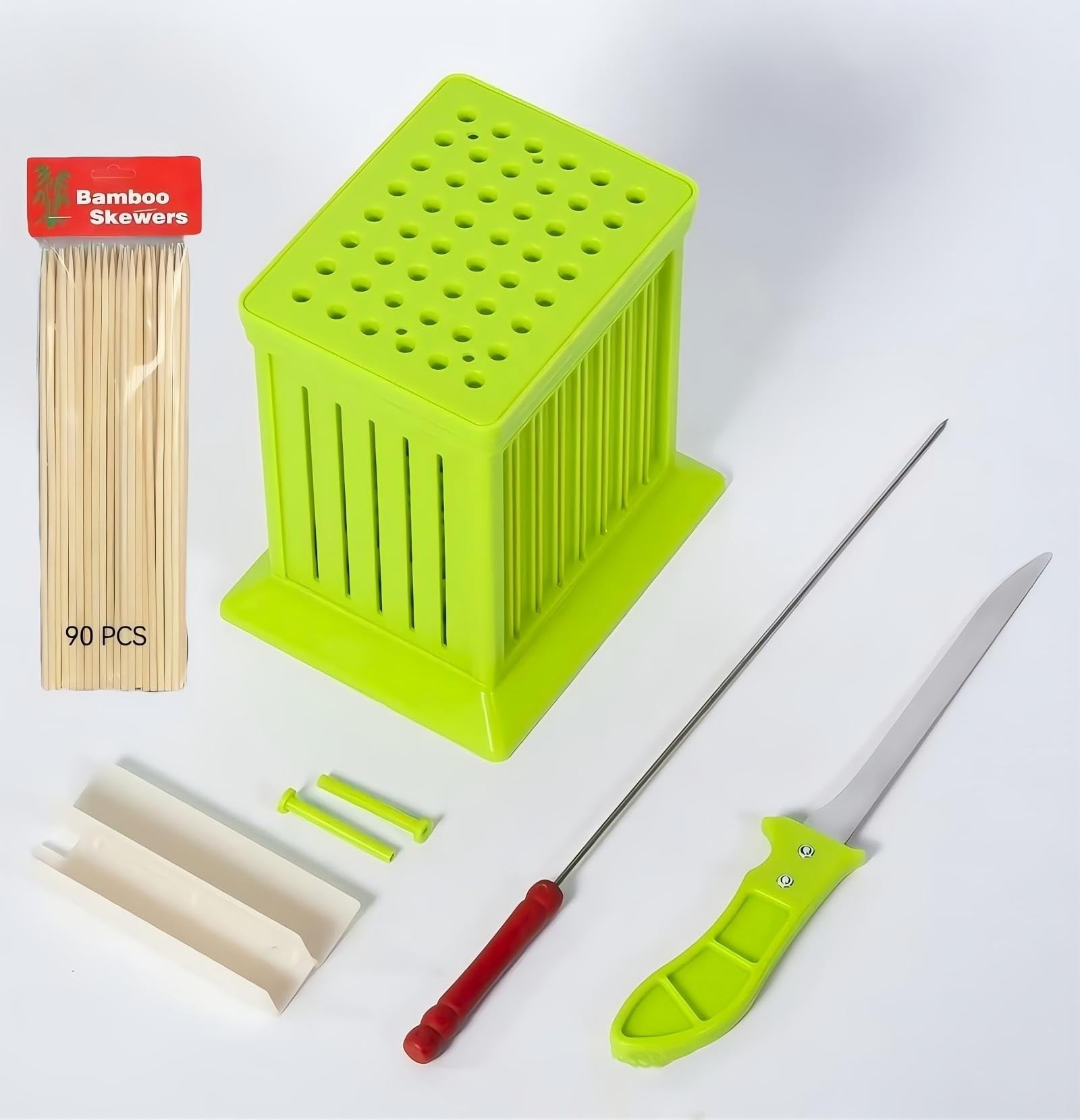 Barbecue Skewer Tool Meat Skewer Kebab Maker Box