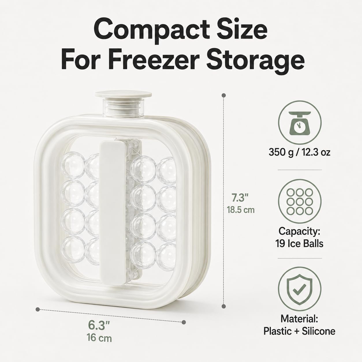 Bollitore portatile in silicone per la creazione di sfere di ghiaccio