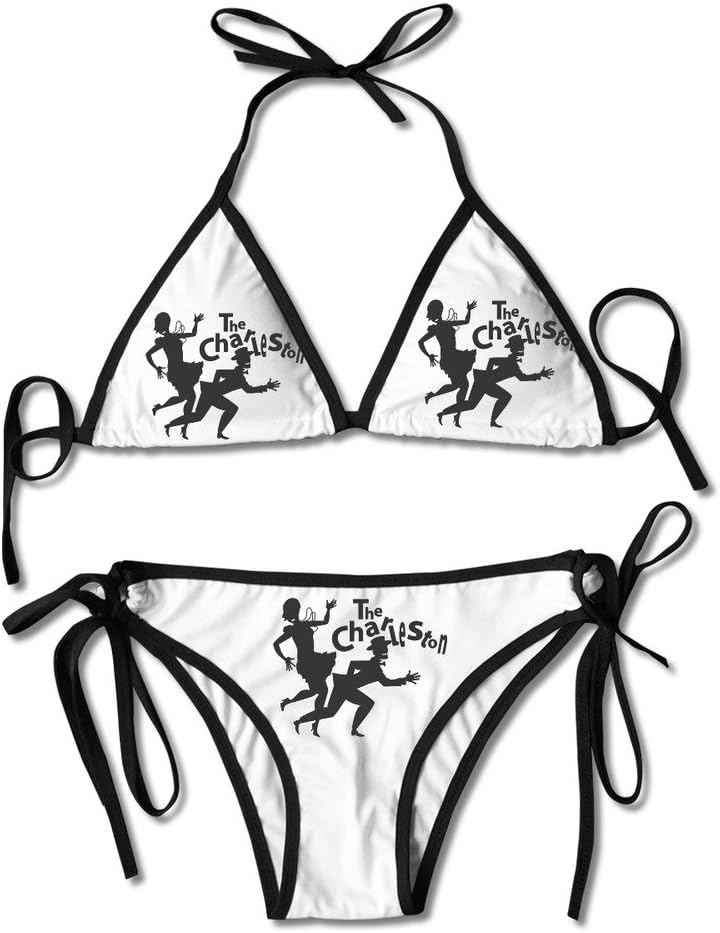 Two-Piece Suits Charleston Swing Dance Funny Pop Art Bandage Bathing Suit Swimwear Swimsuits Beachwear