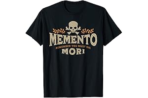 Memento Mori Catholic Design Meaning Traditional Latin Skull T-Shirt