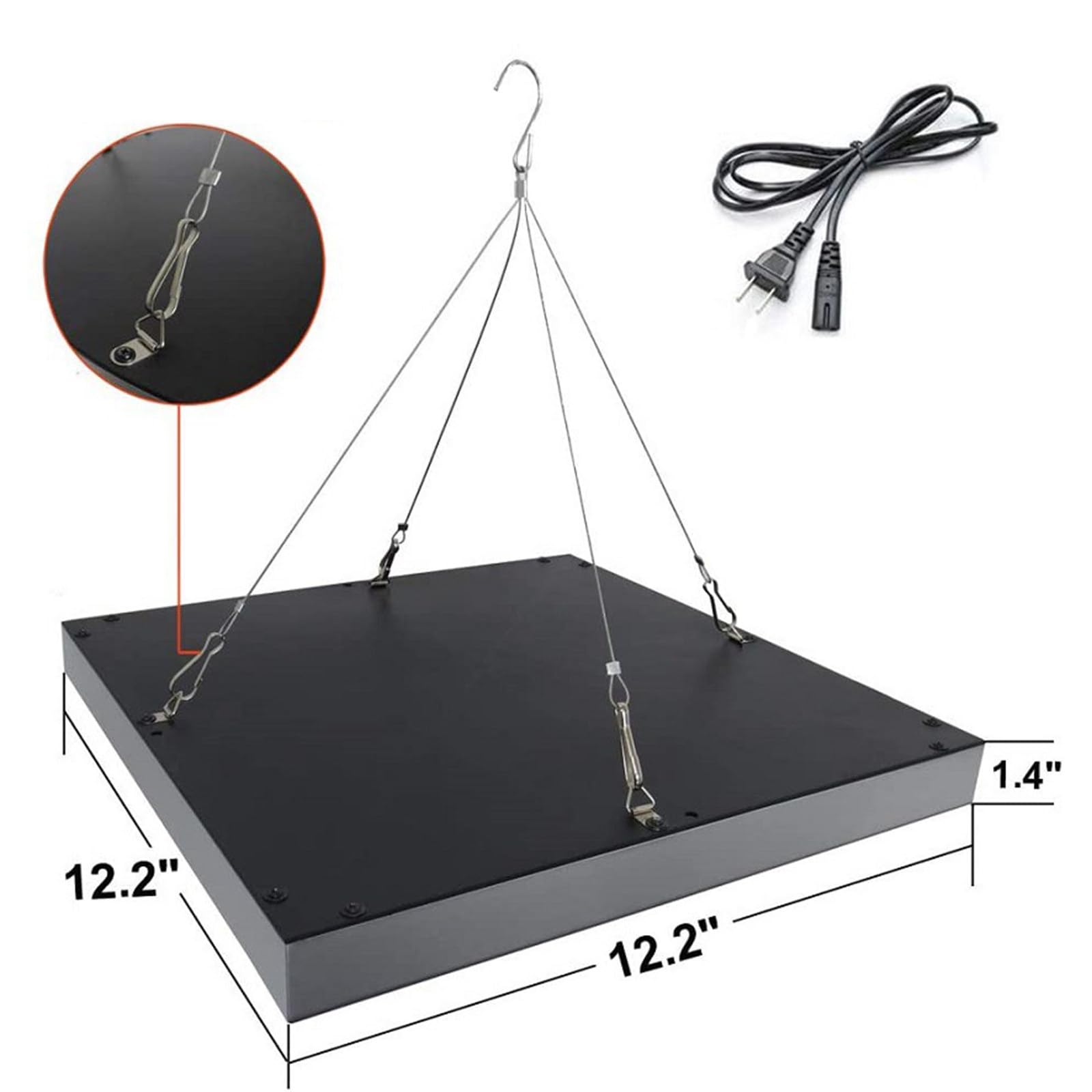Juego de lámparas de Bronceado de 45 W con Gafas Protectoras y Soporte de Montaje - Luz Azul de Espectro Completo de 460 NM para Tomar el Sol en casa - 225 Piezas de LED