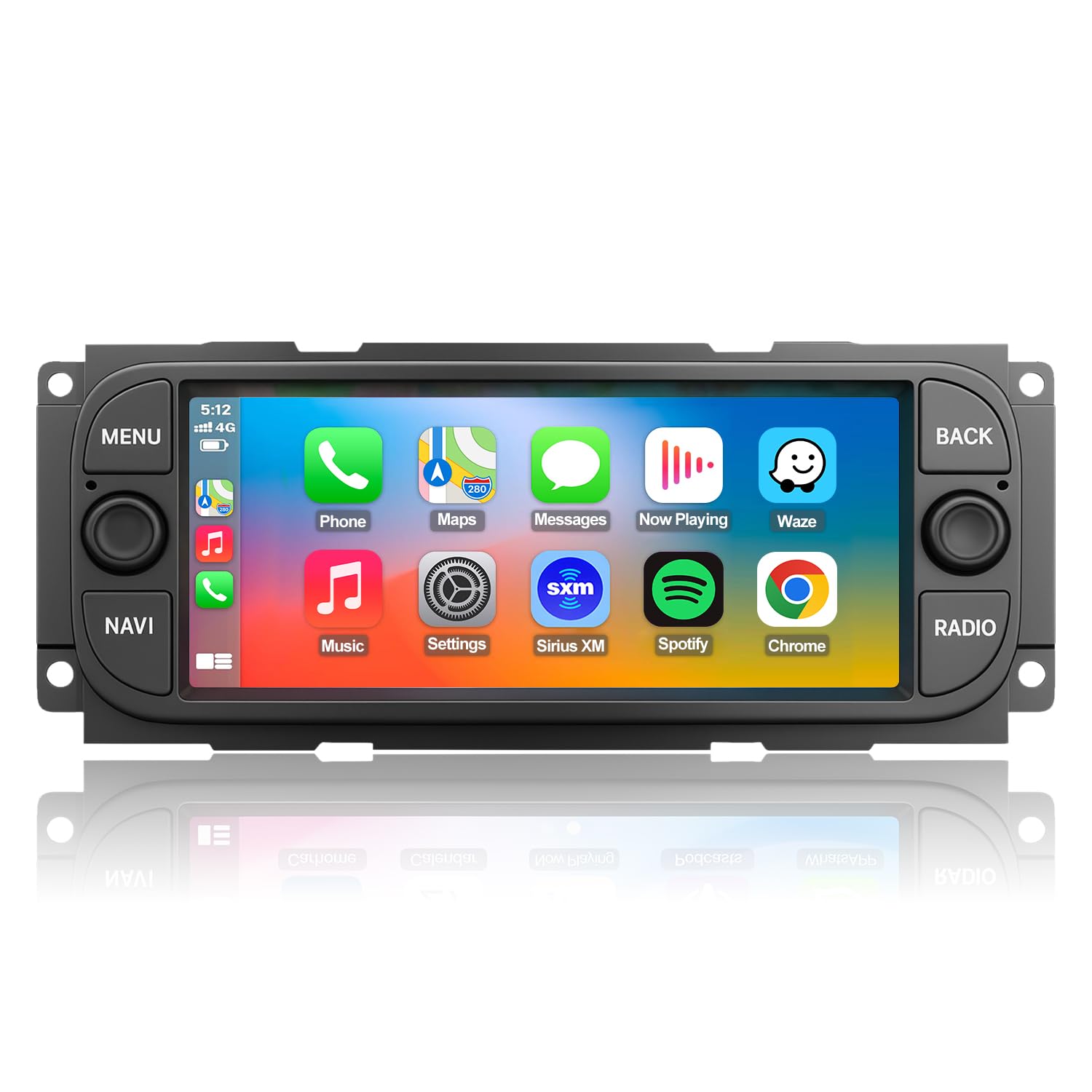 Photo 1 of QLED Radio for Dodge RAM 2002-2006,Jeep Wrangler 2003-2006,Grand Cherokee 1999-2004, Chrysler 300 2002-2004,Touch Screen Stereo Replacement,Wireless carplay Android auto,Free Camera