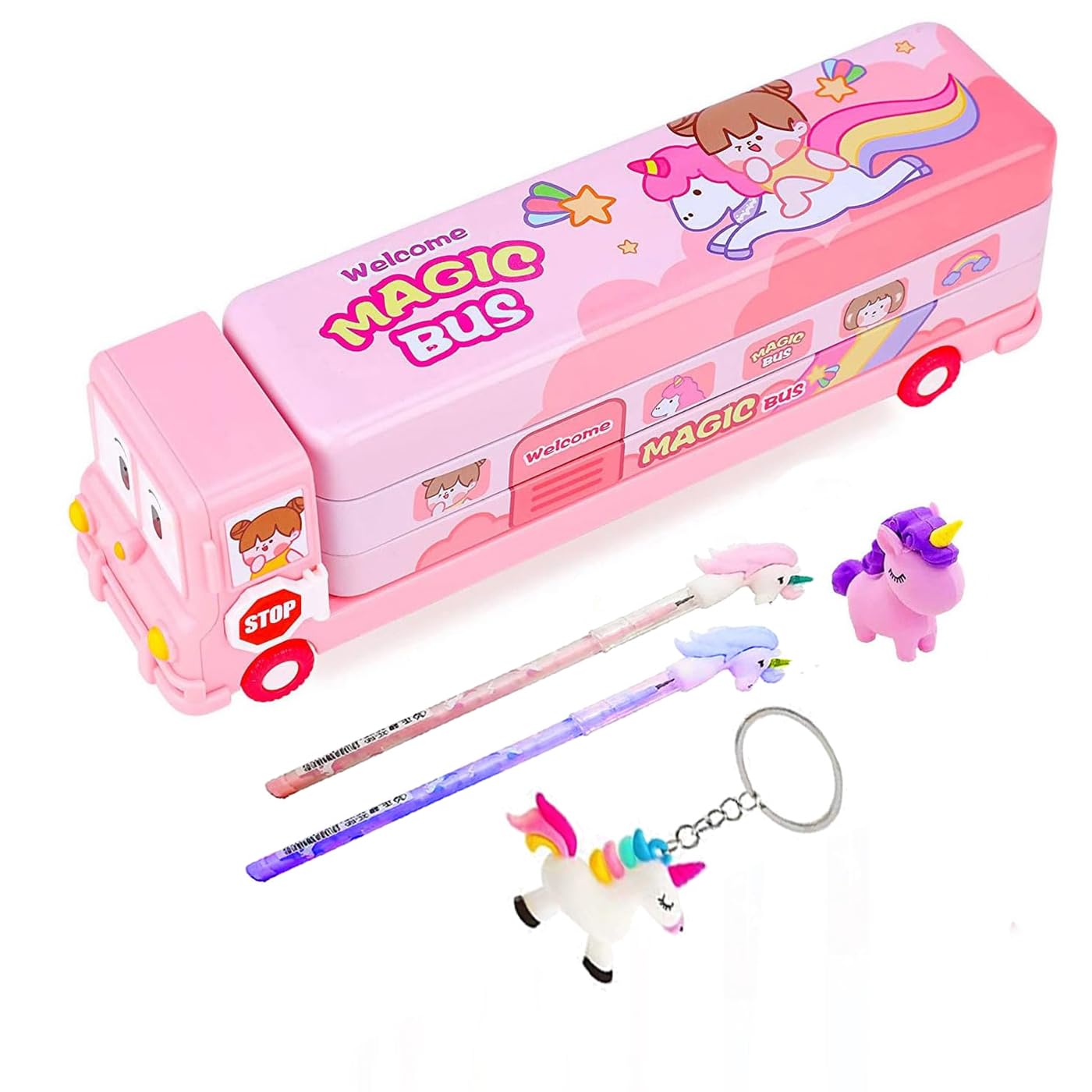 See full amazon price history chart for Conjoin® Magic Bus Pencil Box for Girls Boys Combo (Magic Bus Set 2) Conjoin® Magic Bus Pencil Box for Girls Boys Combo (Magic Bus Set 2) (B0CZRY5T3M) Amazon Price History, Amazon Price Tracker