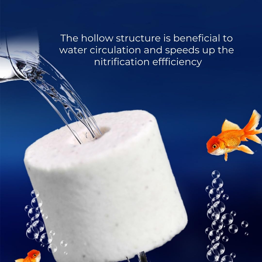 500g Filtro Per Acquario – Anelli In Ceramica E Sfere Biologiche, Mezzo Filtrante Poroso Per Acqua Dolce E Marina