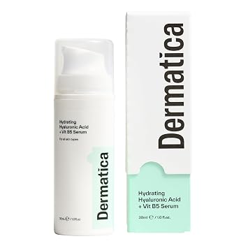 Dermatica Hyaluronic Acid Hydrating Face Serum with Vitamin B5 | Anti-Ageing and Anti-Wrinkle Skincare I Fast Absorbing Hydrating Serum for Dehydrated Skin | Fragrance Free Skin Care 30ml