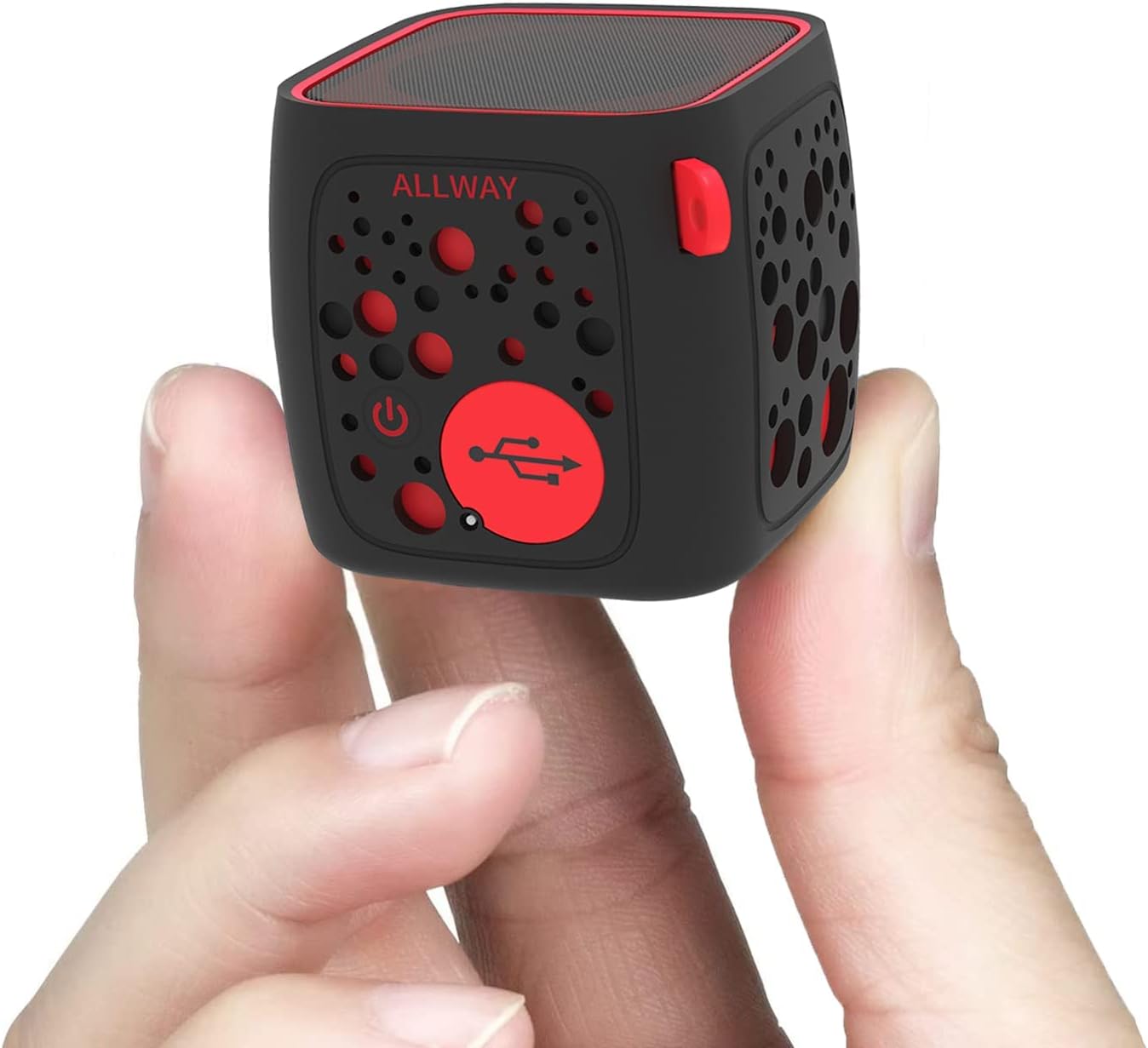 ALLWAY Mini Bluetooth Speakers, Small Bluetooth Speakers Portable Wireless with Loud Stereo Sound,Rich Bass,TF Card Port,164 Feet Bluetooth 5.0 Range for Laptop,MacBook Pro,iPhone,Echo,Car and More