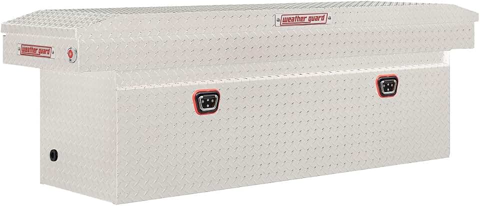 Weather Guard Model 123-0-04 Saddle Box, Aluminum, Full Deep, Clear, 15.0 cu ft