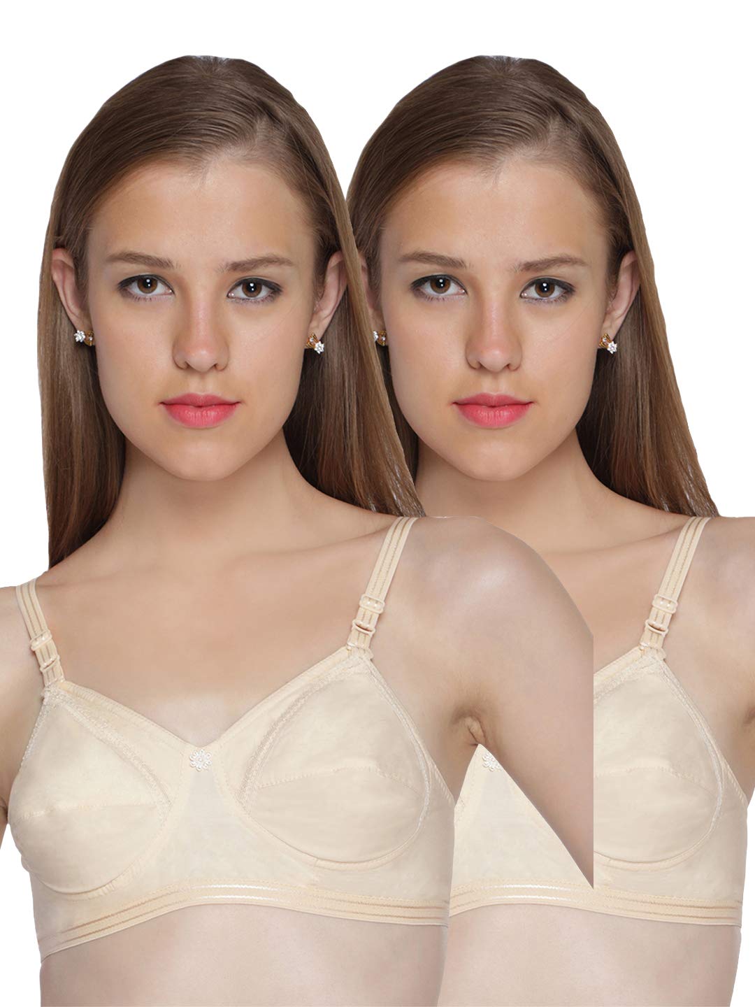 Nursing Women's Maternity Regular Cotton Bra Pack of 2-image-34