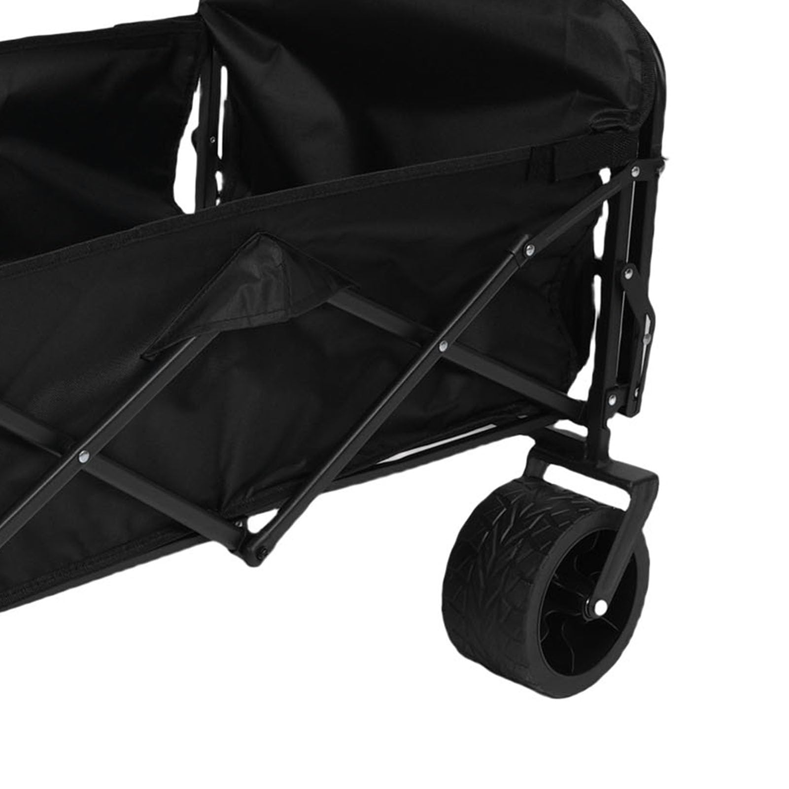 BRRNOO Carrello Pieghevole Utility con Capacità 150L, Telaio in Acciaio