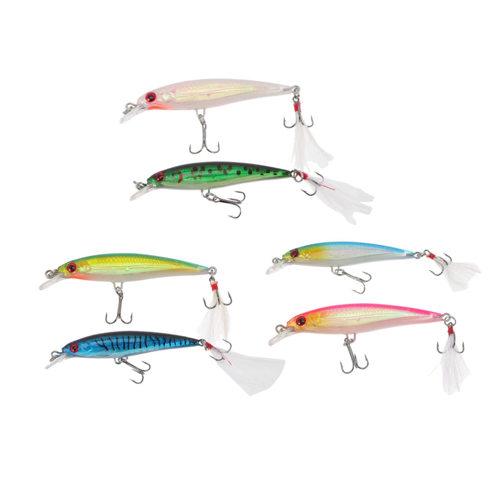 Sosoport 18pezzi Artificiali per e Lures Riutilizzabili Realizzate Portatile Swimbait per Appassionati
