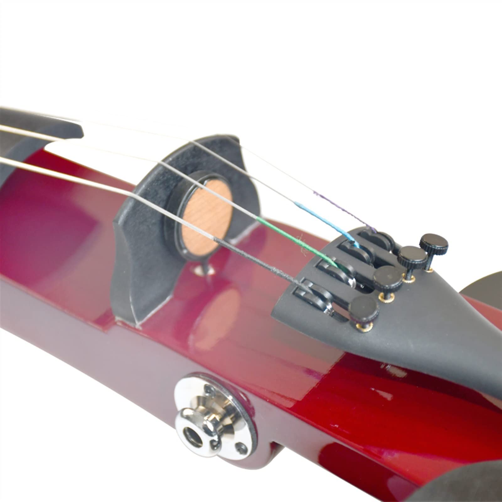 Violini per Studenti Violino Elettrico In Acero Massiccio Di Dimensioni 4/4 Con Set Di Strumenti A Corde Per Studenti Principianti Con Accordatore Professionale Violino