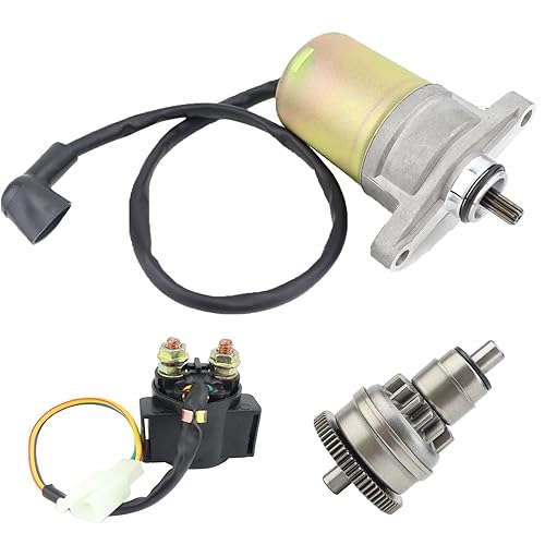 Miniatura 7 de Motor de arranque, accionamiento y relé de solenoide apto para GY6 47cc 49cc 50cc 60cc 80cc 100cc Scooter 139QMB/QMA ciclomotor ATV Go Karts Taotao