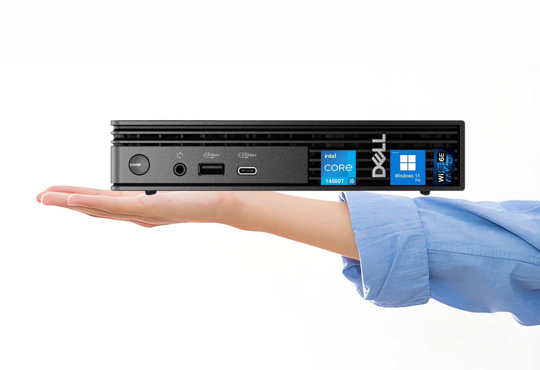 Dell OptiPlex Next-Gen, Pro Micro Desktop, Mini Business PC, Intel Core i5-14500T, 14 Core, up to 4.8 GHz, 16GB DDR5 RAM, 512GB SSD, Windows 11 Pro,