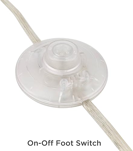 Miniatura 8 de 360 Lighting Cora - Lámpara de trabajo arqueada moderna de 72 pulgadas de alto, níquel cepillado, plateado, tela de lino, pantalla de tambor para